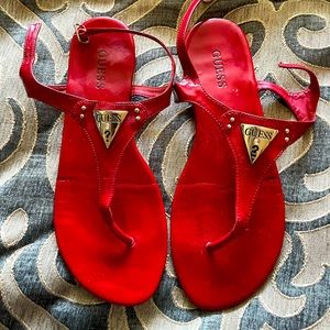 Guess sandals red size 9